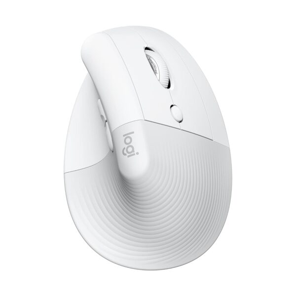 Logitech Lift Vertical Ergonomic Mouse- Pale Grey