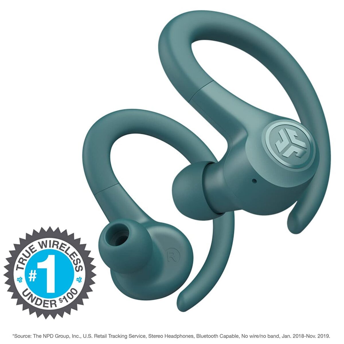 JLab Go Air Sport True Wireless Earbuds, Teal - Image 3