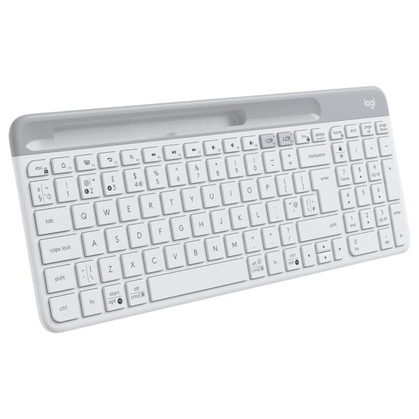 Logitech K580 Slim Multi-Device Wireless Keyboard Bluetooth/Receiver, White