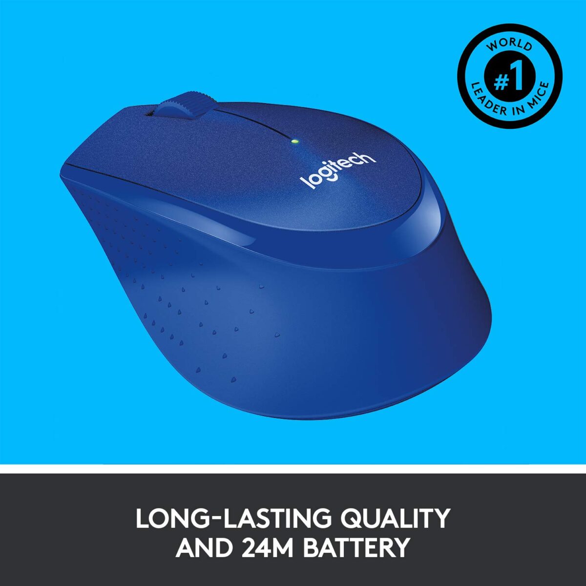 Logitech M331 Silent Plus Wireless Mouse - Blue - Image 5