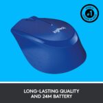 Logitech M331 Silent Plus Wireless Mouse - Blue - Image 5
