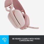 Logitech Zone Vibe 100 Lightweight Wireless Over-Ear Headphones, Rose - Image 3