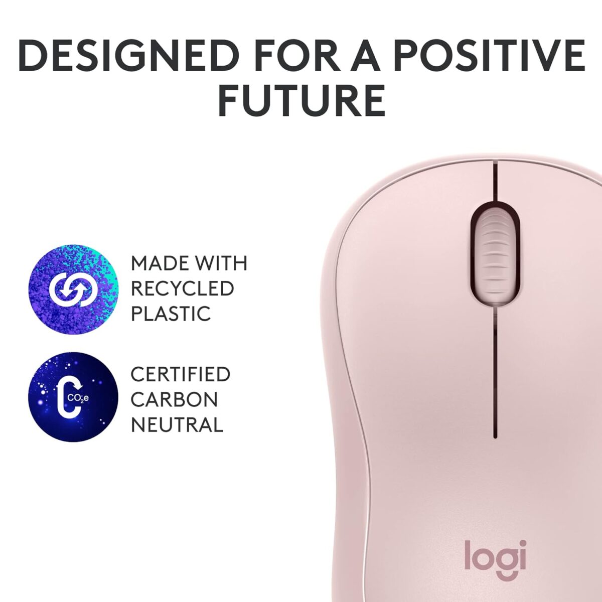 Logitech M240 Silent Bluetooth Mouse, Rose - Image 5
