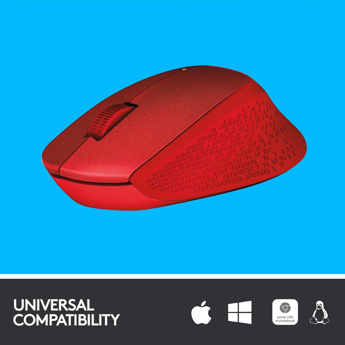 Logitech M331 Silent Plus Wireless Mouse - Red - Image 5