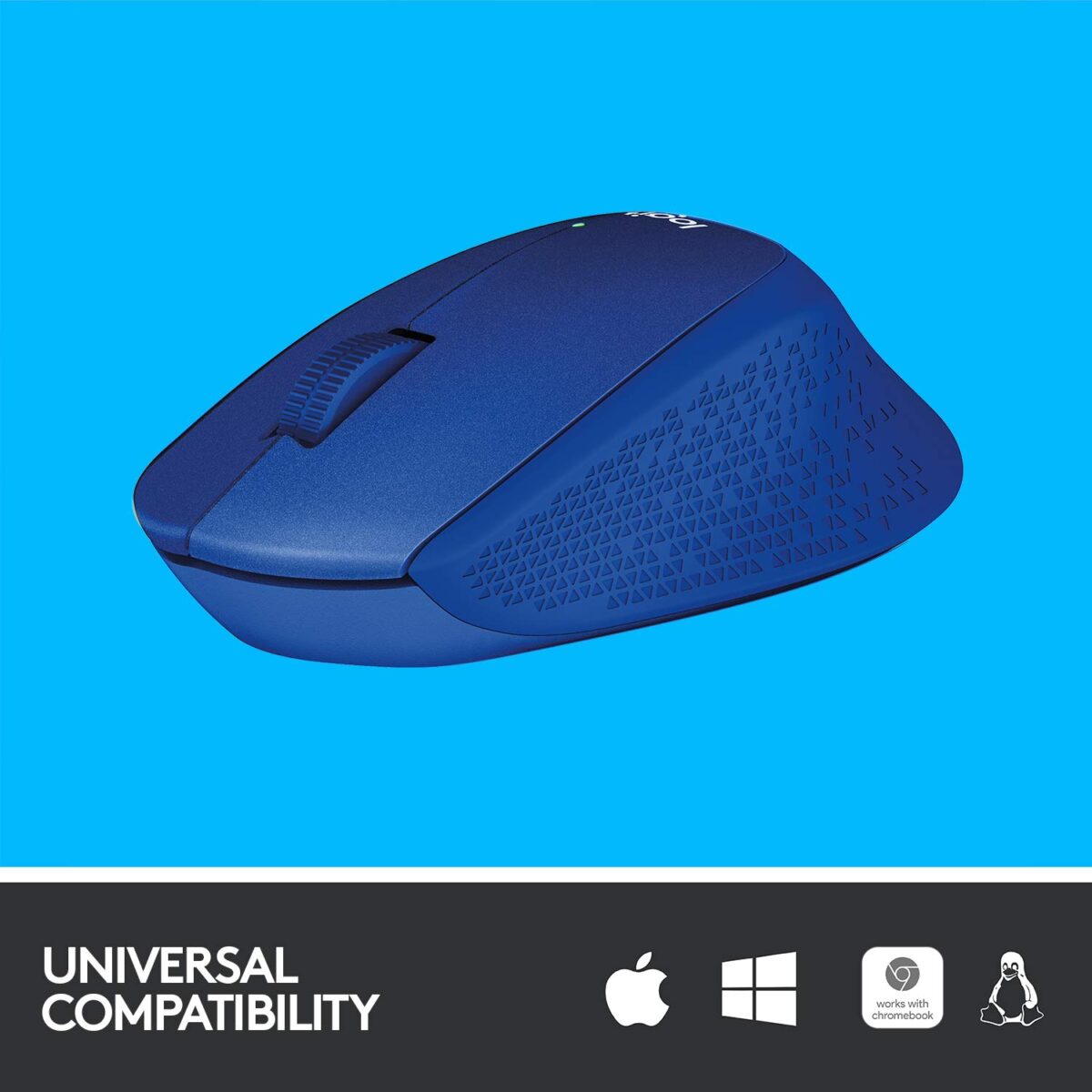 Logitech M331 Silent Plus Wireless Mouse - Blue - Image 3