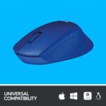 Logitech M331 Silent Plus Wireless Mouse - Blue - Image 3