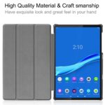 Smart Trifold Hard Back Flip Case Cover for Lenovo Tab M10, Black - Image 5