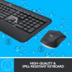 Logitech MK540 Wireless Keyboard and Mouse Set for Windows, Black - Image 2
