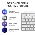 Logitech MX Keys S Wireless Keyboard, Pale Grey - Image 2