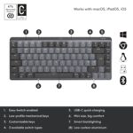 Logitech Mx Mechanical Mini Wireless Illuminated Keyboard, Metal - Image 5