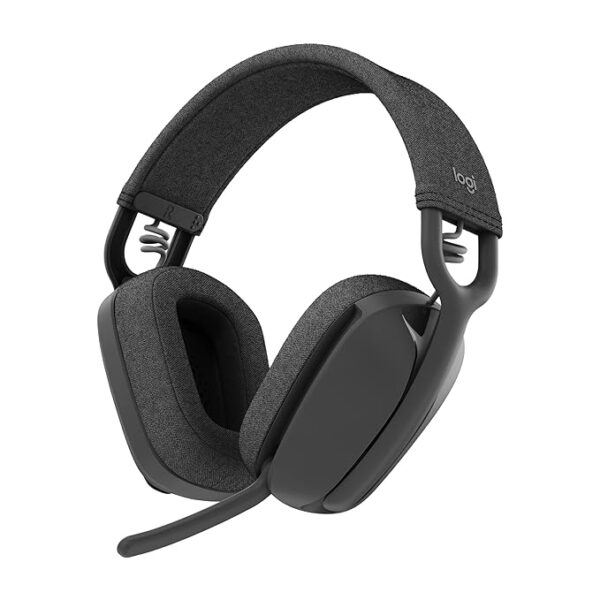 Logitech Zone Vibe 100 Lightweight Wireless Over-Ear Headphones, Graphite