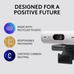 Logitech Brio 500 Full HD Webcam with Auto Light Correction, Off-white - Image 3