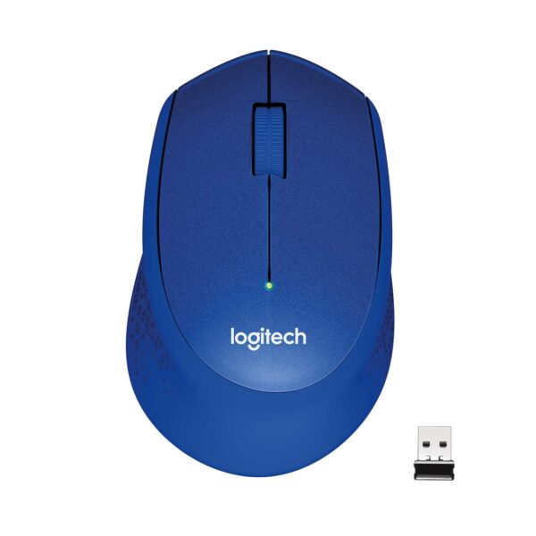 Logitech M331 Silent Plus Wireless Mouse - Blue