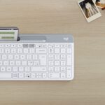 Logitech K580 Slim Multi-Device Wireless Keyboard Bluetooth/Receiver, White - Image 6