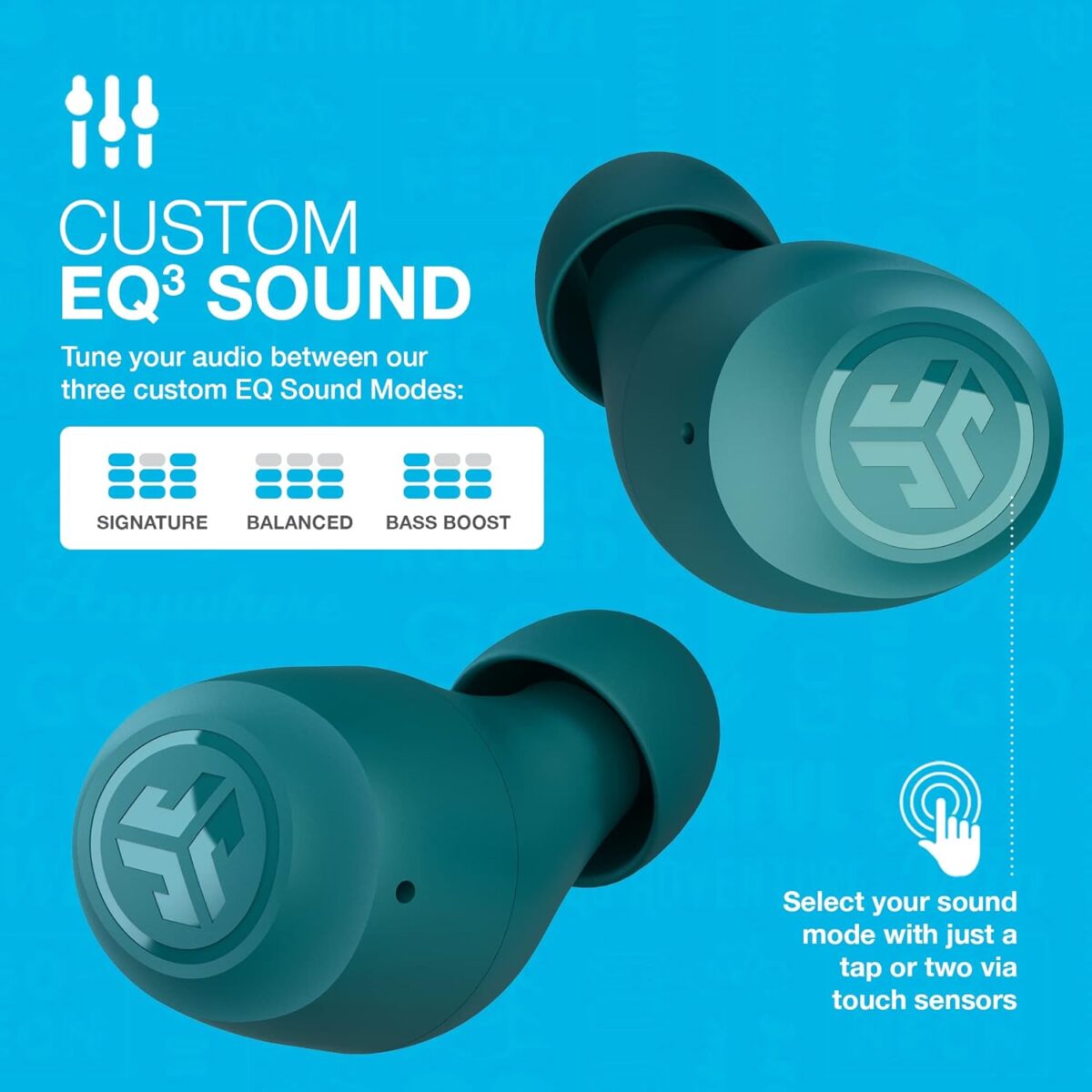 JLab Go Air Pop True Wireless Bluetooth Earbuds, Teal - Image 4