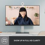 Logitech Brio 300 Full HD Webcam with Privacy Shutter, Off- White - Image 4