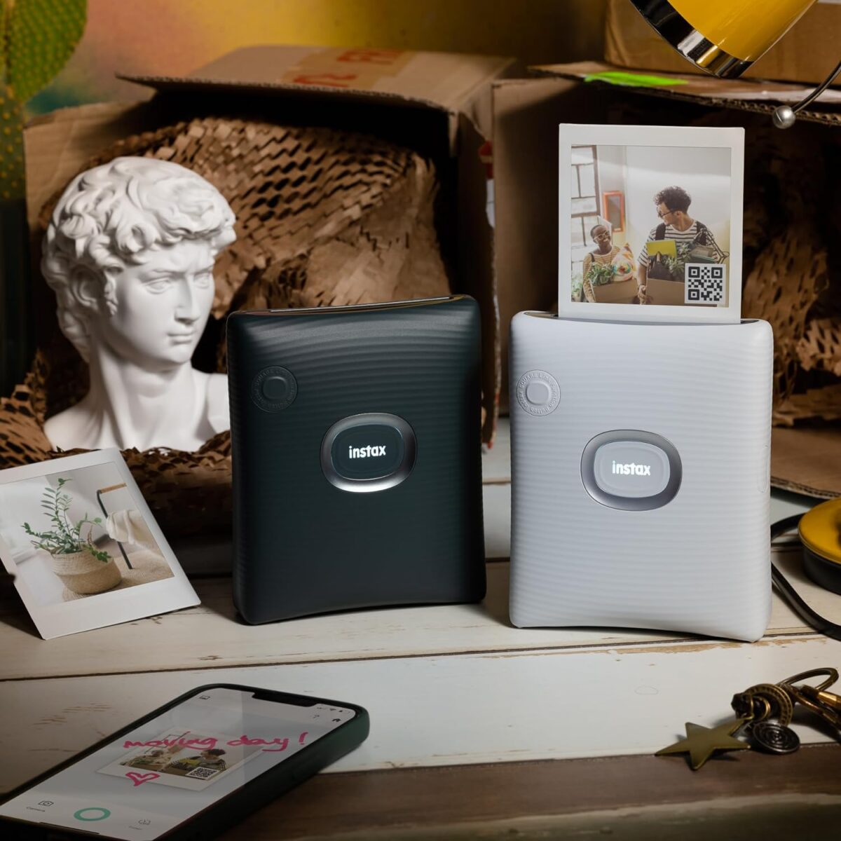 Instax Square Link Instant Photo Printer - Ash White - Image 3