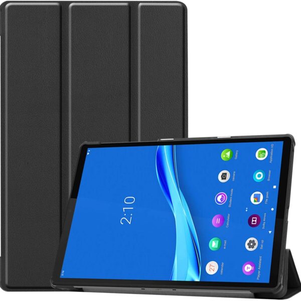 Smart Trifold Hard Back Flip Case Cover for Lenovo Tab M10, Black