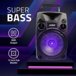 Artis BT918 12 Inch Karaoke Bluetooth PA System Portable Trolley Speaker - Image 5