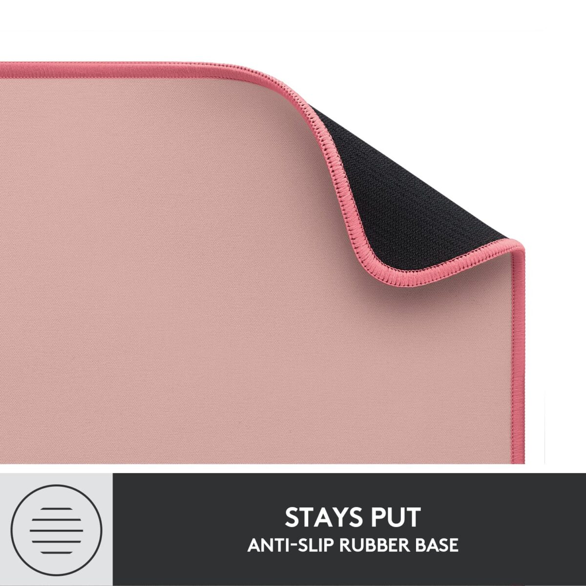 Logitech Desk Mat - Studio Series, Multifunctional Large Desk Pad, Darker Rose - Image 6