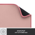 Logitech Desk Mat - Studio Series, Multifunctional Large Desk Pad, Darker Rose - Image 6