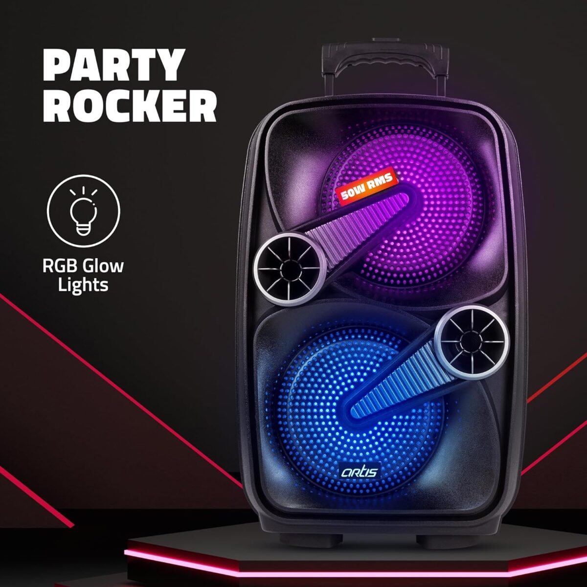 Artis BT909 50W Wireless Bluetooth Party Speaker - Image 2