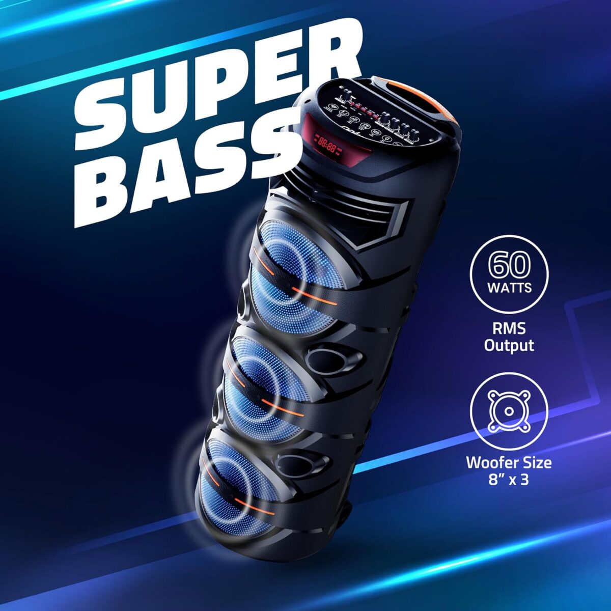 Artis MS306 60W Wireless Bluetooth Party Speaker - Image 3