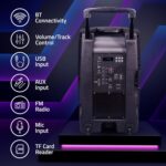 Artis BT918 12 Inch Karaoke Bluetooth PA System Portable Trolley Speaker - Image 4