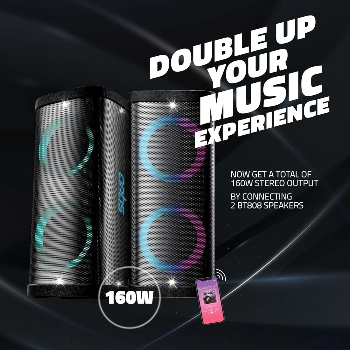 Artis BT808 80W Wireless Bluetooth Party Speaker - Image 4