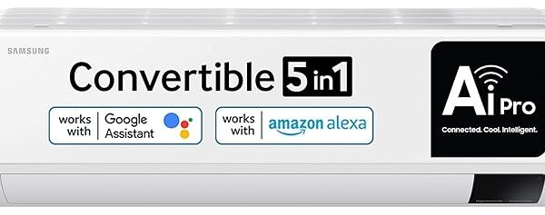 Samsung 1.5 Ton 3 Star Wi-fi Enabled, Inverter Split AC Copper, Convertible 5-in-1 Cooling Mode (AR18CY3YAWK) White