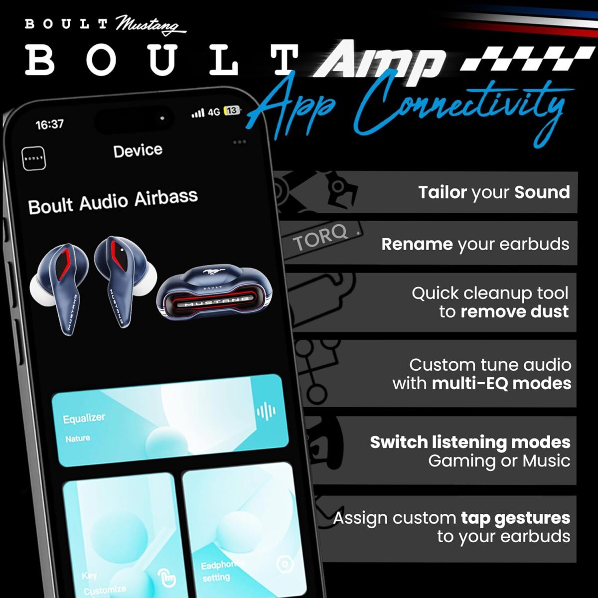 Boult x Mustang Torq Earbuds - Image 3