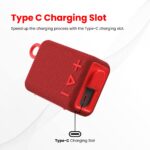 Portronics Breeze 4 Portable 5W Bluetooth Speaker - red - Image 3