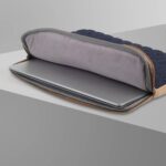 Neopack Stanley Sleeve/Slip Case with Pouch for MacBook -(Denim with Tan) - Image 2