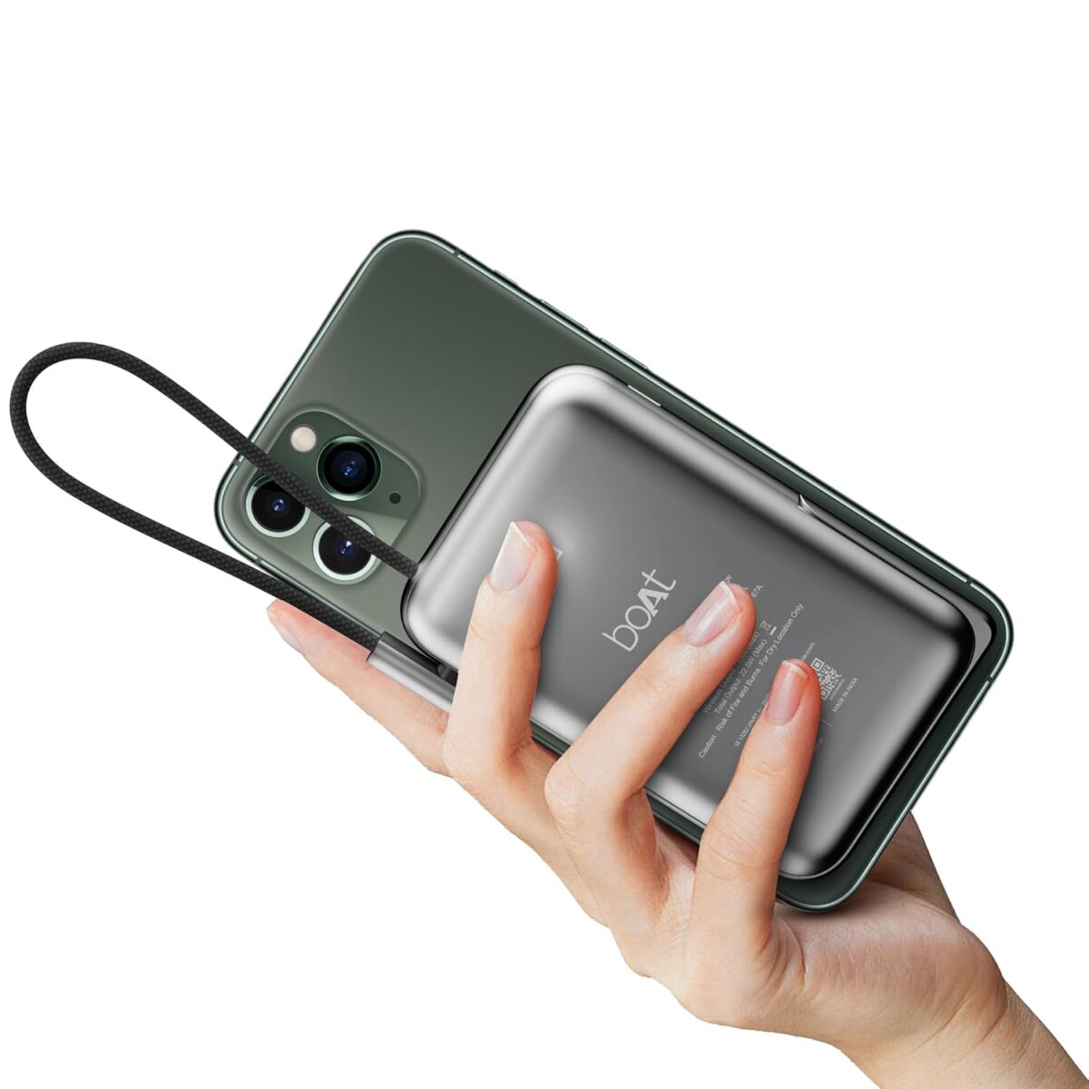 Boat Energyshroom PB330 10000 mAh Magnetic Wireless Power Bank - Image 1