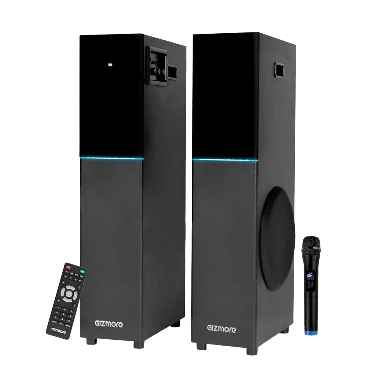 GIZMORE DT11500 120W Dual Tower Wooden Speaker - Image 1