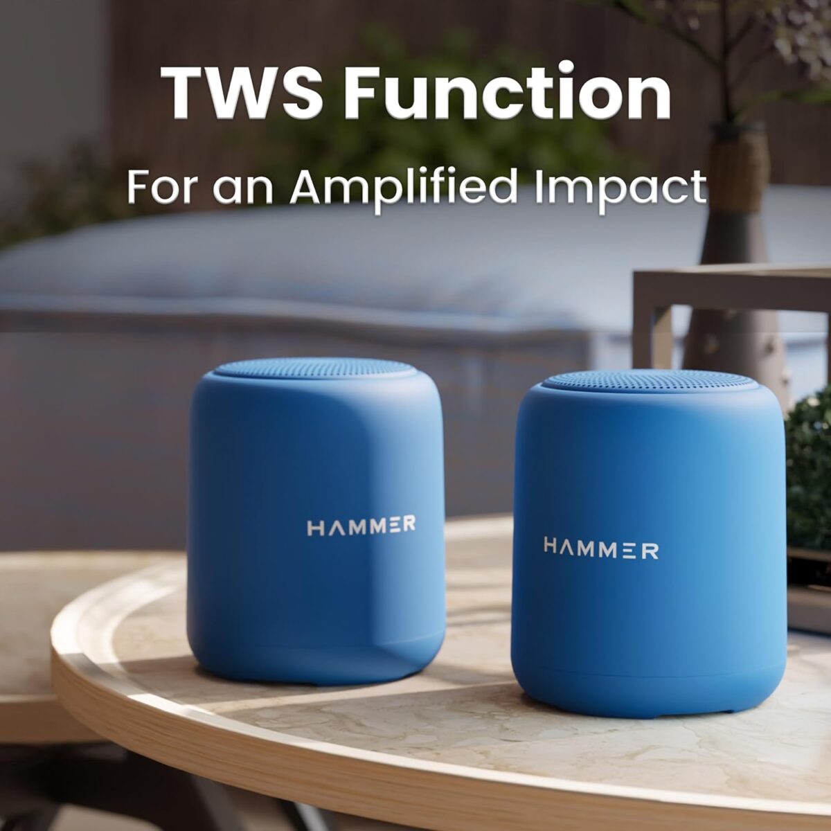 HAMMER Smash Bluetooth Speaker with 5W-blue - Image 2