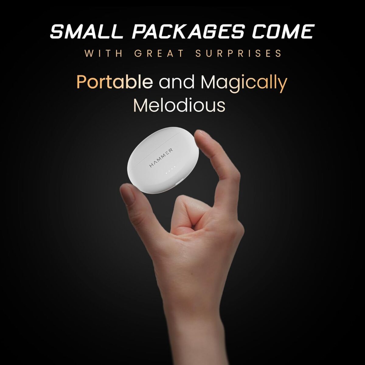 HAMMER Mini Pods True Wireless Earbuds Type-C (White) - Image 4
