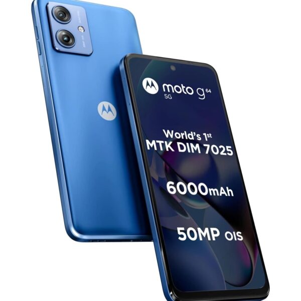 Motorola G64 5G (8GB RAM /128GB Storage)-Pearl Blue