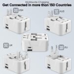 One Beat Worldwide Universal Travel Adapter with Type C, USB A Ports (OB-201000-C) - Image 3