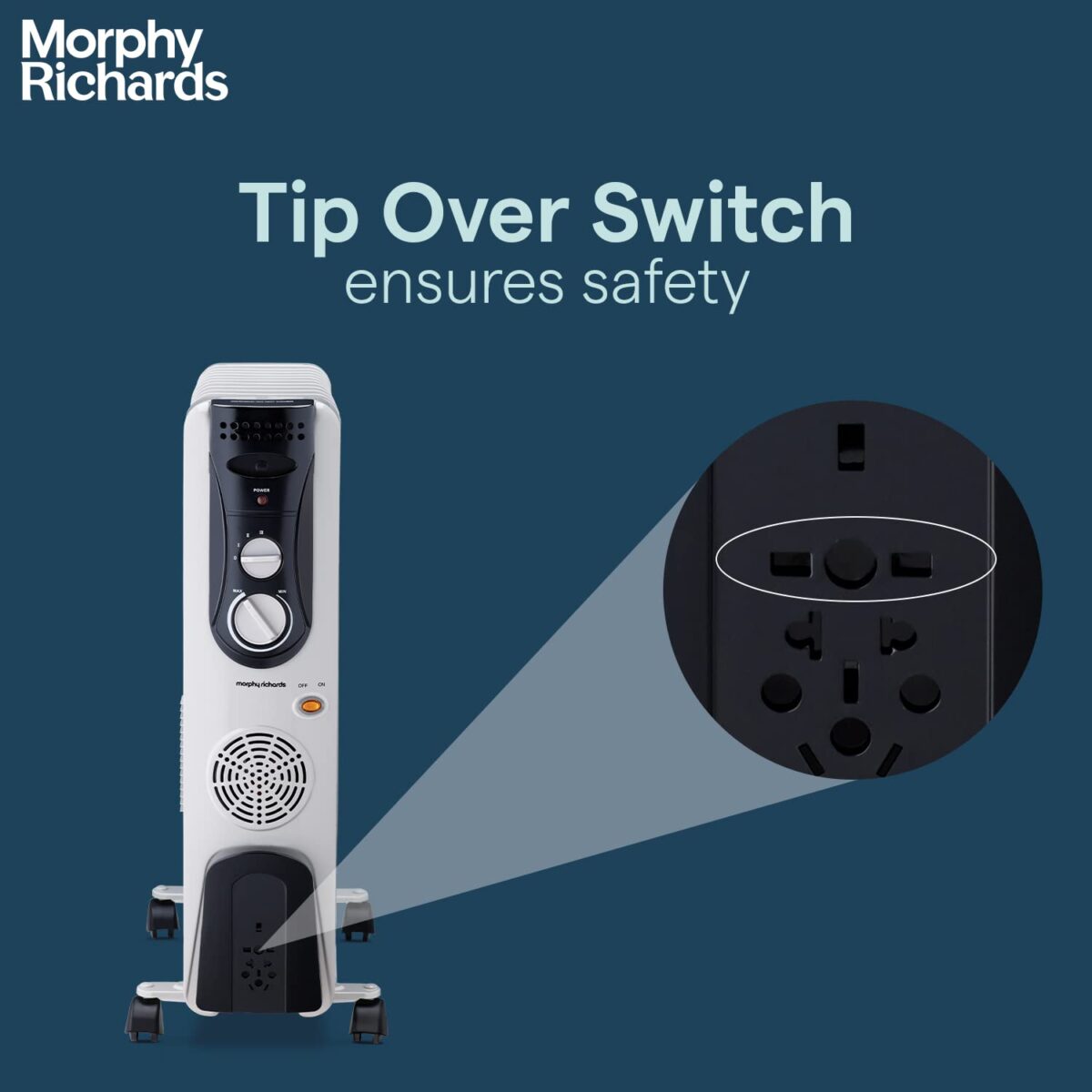 Morphy Richards OFR Room Heater (OFR 11F White/Black) - Image 4