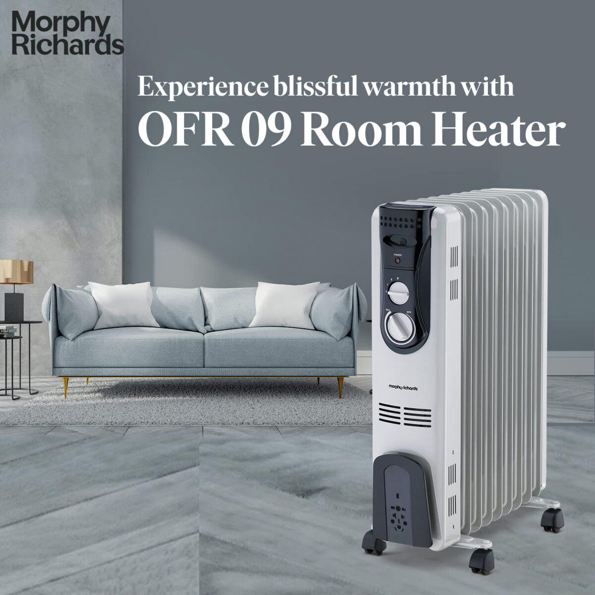 Morphy Richards OFR Room Heater (OFR 9 Grey) - Image 3