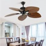 The Pramie Palm Leaf 52 Inch Stylish BLDC Fan with remote