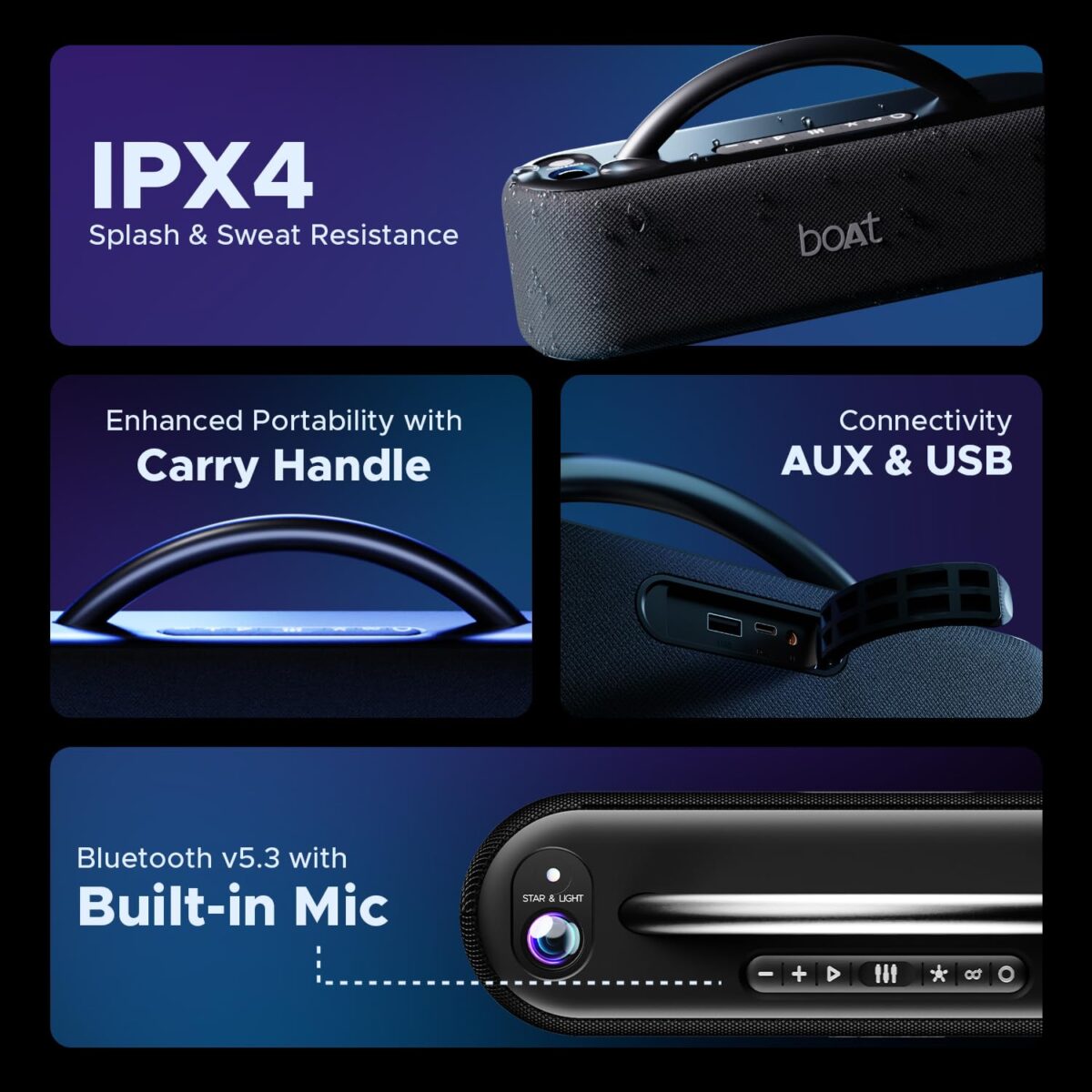 Boat Stone Lumos 60W Bluetooth Speaker - Image 3