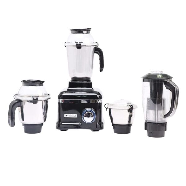 Wonderchef Sumo Black DLX Mixer Grinder 1000 Watts with 4 Stainless Steel Jars
