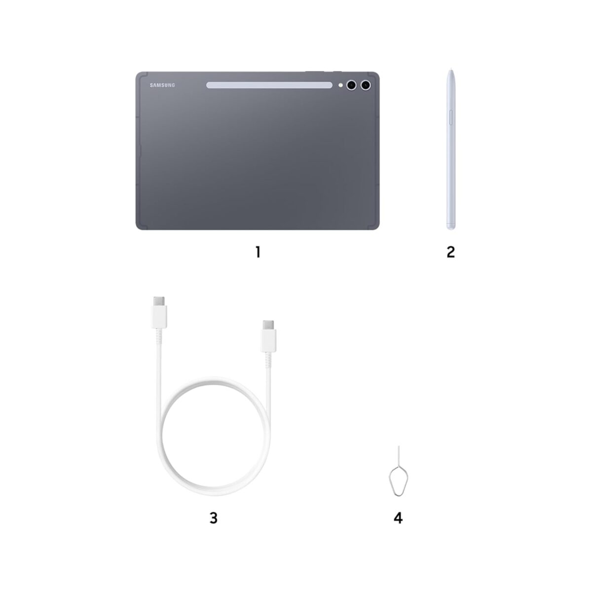 Samsung Tab S10 Plus, S Pen in-Box 12/256GB Wi-Fi + 5G Tablet- Moonstone Gray - Image 2