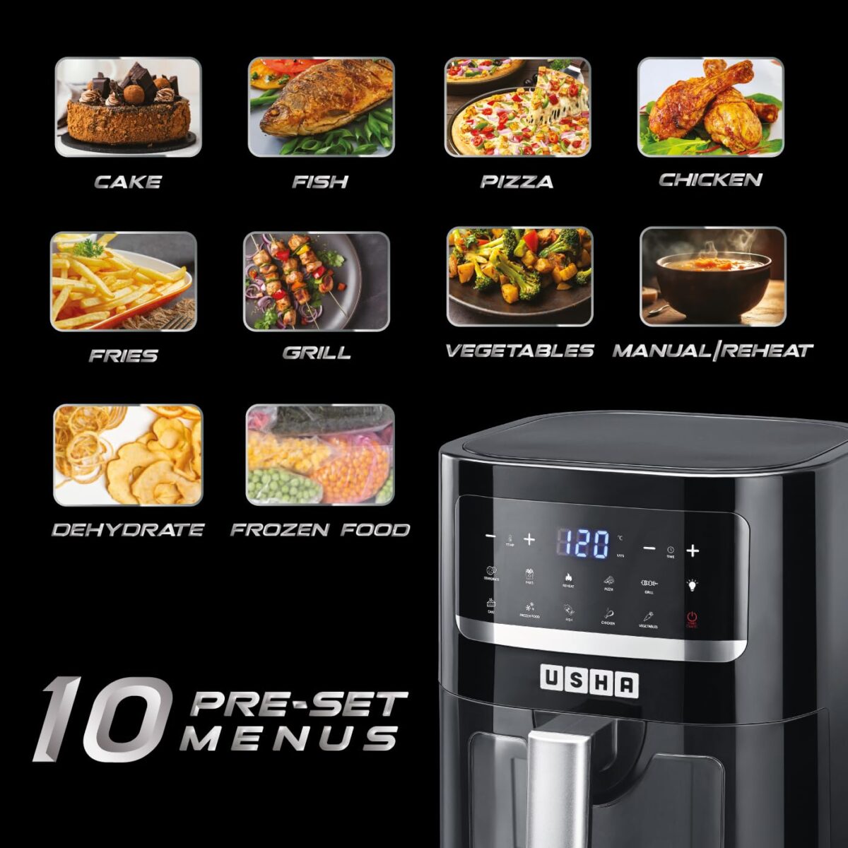 Usha iChef Smart Air Fryer 4.5L - Image 2