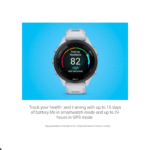 Garmin Forerunner 265S Running Smartwatch, Whitestone and Neo Tropic - Image 2
