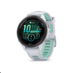 Garmin Forerunner 265S Running Smartwatch, Whitestone and Neo Tropic
