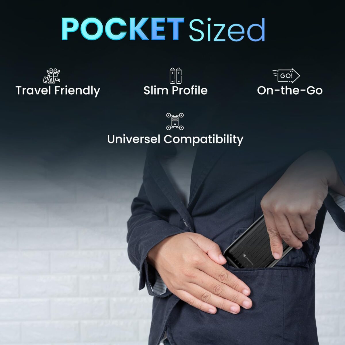 Portronics Zapcell 10k 10000mAh Power bank - Image 2