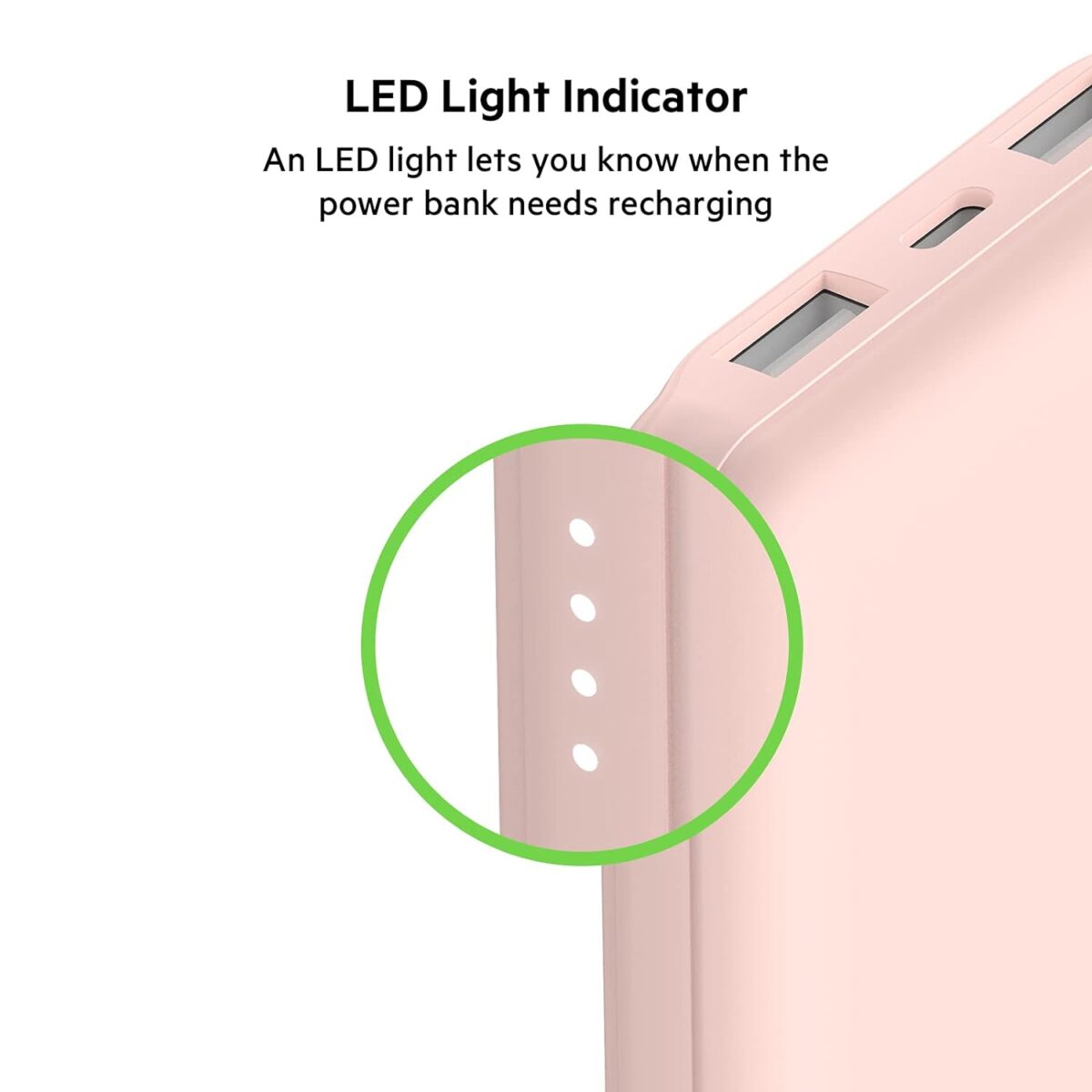 Belkin 10000 mAh PD power bank Fast Charging with 1 USB-C and 2 USB-A Ports to Charge 3 Devices - Image 2